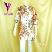 ราคา เสื้อลายดอก เสื้อป่านลายดอก เสื้อสงกรานต์ เสื้อชายหาด เสื้อใส่สบาย เสื้อทรงยาว เสื้อผ่าหน้า (17205193538)