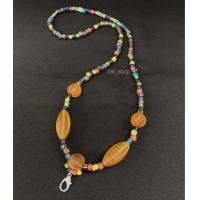 ราคา สร้อยคอลูกปัดโบราณ ลูกปัดหินสี โทนสีเดียวกัน 24 (12220004258)