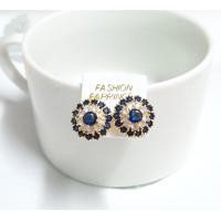 ราคา ต่างหูพลอยใหญ่ๆ แบบแป้นเสียบ ต่างหูหุ้มทองพลอยเน้นๆ ดอกใหญ่ E1 10 (21195986644)