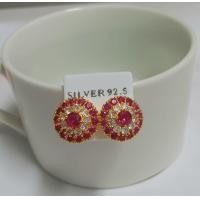 ราคา ต่างหูพลอยใหญ่ๆ แบบแป้นเสียบ ต่างหูหุ้มทองพลอยเน้นๆ ดอกใหญ่ E1 10 (21195986647)