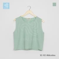 ราคา เสื้อครอปแขนกุด ไซส์ SS 8XL ผ้าฝ้ายฟอกนุ่มเชียงใหม่ (15369283764)