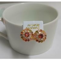 ราคา ต่างหูพลอยใหญ่ๆ แบบแป้นเสียบ ต่างหูหุ้มทองพลอยเน้นๆ ดอกใหญ่ E1 10 (21195986645)