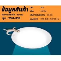 ราคา โคมไฟดาวน์ไลท์ฝังฝ้า โคมไฟดาวน์ไลท์ LED Downlight Panel ฝังฝ้า ติดฝ้าเพดาน 3W 6W 9W 12W 18W ดาวไลท์ แบบบาง กลม แสงขาว (12344968053)