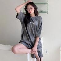 ราคา ชุดสูทกางเกงขาสั้นแขนสั้นมัดย้อมสำหรับผู้หญิง ชุดกางเกงขาสั้นลำลอง ชุดเข้าเซ็ตมัดย้อม (12833127933)