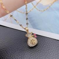 ราคา สร้อยคอจี้ถุงทอง เก็บทรัพย์ ไม่รั่วไหล เสริมดวง เสริมโชค พร้อมส่ง (21675999709)