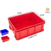 ราคา ลังใส่ของแบบทึบ มีให้เลือกถึง 13 แบบ 3 สี เขียว แดง น้ำเงิน ลัง ลังพลาสติกทึบ ลังพลาสติกใส่ของ (14404610687)