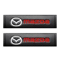 ราคา 2ชิ้น Mazda ที่หุ้มเข็มขัดนิรภัยคาร์บอนไฟเบอร์ออโต้สำหรับ CX5 CX30 CX8 CX3 Mazda2 6 5 (20002071782)
