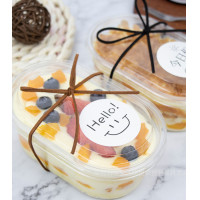 ราคา กล่องพลาสติก PET ทรงรี ขนาด 500 ml พร้อมฝา food grade กล่องขนม กล่องเค้ก กล่องมูส กล่องเค้กเกาหลี กล่องพลาสติก กล่องเค้ก กล่องพลาสติกใส กล่องขนมพลาสติกใส กล่องมูสเค้ก ไม่รวมโบว์ สินค้าพร้อมส่งในไทย (2