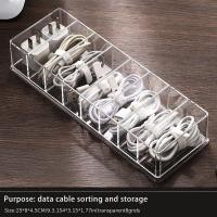 ราคา กล่องอเนกประสงค์ กล่องจัดระเบียบสาย ที่เก็บสายชาร์จ 7 8ช่อง C199 (21631790398)