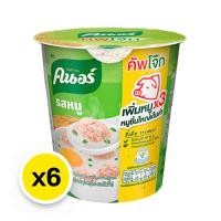 ราคา คนอร์ คัพโจ๊กกึ่งสำเร็จรูป รสหมู 32 กรัม x 6 ถ้วย (21366390725)
