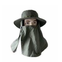 ราคา หมวกปีกผ้าคลุมปิดหน้า กันแดด (7690826302)