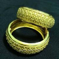 ราคา กำไลข้อมือ สีทอง หลายแบบ ราคาต่อชิ้น เครื่องประดับชุดไทย ราคาต่อ 1 วง กำไลลงยางานอย่างดี (17033234081)