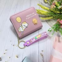 ราคา SS79 กระเป๋าสตางค์ผู้หญิงใบสั้น กระเป๋าสตางค์กระเป๋าสตางค์ใบสั้น มีซิปใบสำหรับใส่เหรียญ มีช่วงใส่บัตรงทั้งหมด4ช่อง วัดสุด หนังPU รุ่นใหม่ (21356832803)