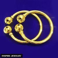 ราคา Inspire Jewelry กำไลข้อเท้าเด็ก กระพรวนคู่โบราณ ทองเหลืองอร่าม กลมเกลี้ยง ใช้งานดีและทนมาก ขนาด 4 8 5 5CM ประมาณ 3 เดือน 2 ขวบ (21704461105)