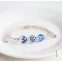 ราคา ใหม่เซรามิคลูกปัดสร้อยข้อมือคริสตัลลูกปัดสร้อยข้อมือแก้วลูกบอล ดอกไม้แห้งสร้อยข้อมือคู่แฟนนักเรียนสร้อยข้อมือ (21390086412)