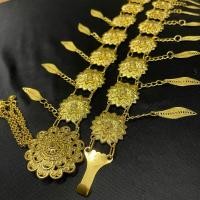 ราคา เข็มขัดทองโบราณสำหรับผู้หญิงไทย ยาว 40 นิ้ว โหมดหัวเข็มขัดสามารถปรับความยาวได้หลากหลาย เข็มขัดนาค วัสดุโลหะ เข้ากับชุด (21576117954)