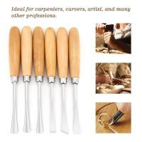 ราคา 6pcs Professional Wood Carving Hand Chisels Set DIY Woodworking Sculpting Tools (13170779624)
