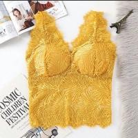 ราคา 367 บราลูกไม้ บราสายเดี่ยวลูกไม้ เสื้อกล้าม สายเดี่ยว บราสายเดี่ยวแบบสวม (19921349286)