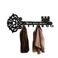 ราคา ชั้นแขวนกุญแจทรงกุญแจวินเทจที่ใส่กุญแจโลหะติดผนังชั้นวางตัวจัดระเบียบแขวนผนังพร้อมตะขอ7ตัว (21516426480)