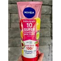ราคา นีเวีย เอ็กซ์ตร้าไบรท์ 10 ซูเปอร์วิตามินแอนด์สกินฟู้ด เซรั่ม SPF15 320มล นีเวีย เอ็กซ์ตร้าไวท์ C A C E วิตามิน โลชั่น (21388371978)