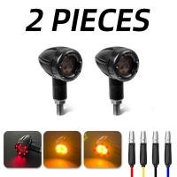 ราคา ไฟกะพริบไฟสัญญาณเตือนอุปกรณ์ตัดไฟตัวชี้วัด LED รถจักรยานยนต์เลี้ยวสัญญาณขนาดเล็ก12V สำหรับรถสกู๊ตเตอร์จักรยานยนต์ฮาร์เลย์ชอปเปอร์ (20792887827)