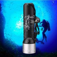 ราคา ไฟฉายดำน้ำ LED กันน้ำไฟฉายพลาสติกกลางแจ้งตะเกียงตั้งแคมป์180ลูเมน (21564811170)