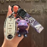 ราคา เหมาะสำหรับพวงกุญแจ NISSAN รถยนต์ Nissan JUKE Navara ALMERA Sylphy MARCH Key Case Nissan 3 Bottons เคสกุญแจกระเป๋ากุญแจรถพวงกุญแจ Nissan Nissan MARCH Key Case (19557107804)