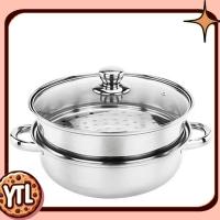 ราคา YTL กระถาง เครื่องครัว สแตนเลส หม้อนึ่ง หม้อหม้อหุงแม่เหล็กไฟฟ้า หม้อนึ่ง สแตนเลส 28 ซมอาหาร 2 ชั้นเรือกลไฟเครื่องครัว (21623711507)