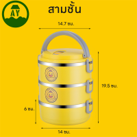 ราคา ปิ่นโตแยกชั้น กล่องอาหาร กระเป๋าปิ่นโตลายเป็ด ปิ่นโตสแตนเลส ปิ่นโต2ชั้น 3ชั้น ปิ่นโตหลากสี ปิ่นโตเก็บความร้อน (21369389655)