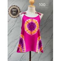 ราคา ร้านจัดคละลาย เสื้อสายเดี่ยวแบบผูกปรับสายได้ รอบอก 38 นิ้ว ผ้ามัดย้อมใส่สบาย (18132858851)