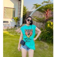 ราคา เสื้อยืดแขนกุด ลายเสือ พร้อมส่ง (21503046095)