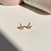 ราคา White Gem Stud ต่างหูประดับเพทายสีขาว (12261553088)