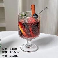 ราคา แก้วเครื่องดื่มเย็น แก้วคาร์เฟ่ แก้วสั้น แก้วลายโบราณสุดเรียบหรู coffee cup ทรงขวดโหลน่ารัก (21531554527)