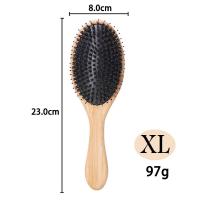 ราคา ผู้ขายในท้องถิ่น หวีขนหมูป่าาแท้ หวีขนหมูป่า แปรงหวีผม ขนหมูป่า ด้ามไม้ หวีผม หวีนวดศรีษะ ด้ามไม้ไผ่ ลดผมร่วง ผมเงางาม นวดดูแลรากผมเส้นผมหนังศรีษะ (21571664482)