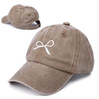 ราคา หมวกแก็บผู้หญิงหญิงสาวปักลายโบว์หวานหมวกอเนกประสงค์สปริงหมวกเบสบอลผ้ายีนส์ซักหมวกป้องกันแดดปรับได้สไตล์ภาพติดด้านหลัง (21506415981)