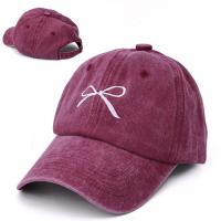 ราคา หมวกแก็บผู้หญิงหญิงสาวปักลายโบว์หวานหมวกอเนกประสงค์สปริงหมวกเบสบอลผ้ายีนส์ซักหมวกป้องกันแดดปรับได้สไตล์ภาพติดด้านหลัง (21506415982)