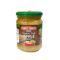 ราคา แอปเปิ้ลซอส APPLE SAUCE THREE THREES 250 g Country Style แอปเปิ้ลซอสชนิด บดละเอียด ขยาด 250 กรัม นำเข้าจากประเทศออสเตรเลีย (15397631109)