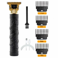 ราคา เครื่องตัดผมไฟฟ้าสำหรับผู้ชายที่โกนหนวดไฟฟ้ามีที่โกนหนวดไฟฟ้าชาร์จด้วย USB ลายมังกรยาวสีดำ ABS7 (21431015894)