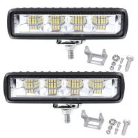 ราคา ไฟหน้า LED 24ดวงสำหรับรถมอร์เตอไซค์ดัดแปลงรถออฟโรดไฟหน้ารถ LED สำหรับขับรถไฟตัดหมอกแสงสว่างสูง72วัตต์ (21388413624)