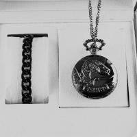 ราคา นาฬิกาพกสำหรับผู้ชายและผู้หญิงวินเทจควอทซ์สร้อยคอโซ่วินเทจจี้นาฬิกาสร้อยข้อมือลำลองสำหรับผู้หญิง (21431223129)