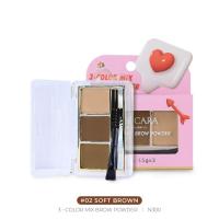 ราคา N300 NEE CARA 3 COLOR MIX BROW POWDER นีคาร่า พาเลทคิ้ว พาเลทเขียนคิ้วเนื้อฝุ่น 3ช่อง คิ้วฝุ่น (11188755698)