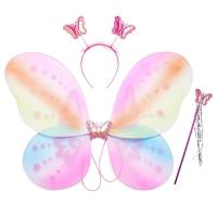 ราคา Pickmine 2023ปีกนางฟ้าสีสันสดใสใหม่สำหรับเด็กแสดงบนเวทีปีกผีเสื้องานปาร์ตี้วันเกิดวันฮาโลวีนปีกนางฟ้าพร้อมไม้กายสิทธิ์และห่วงผม (19429125888)