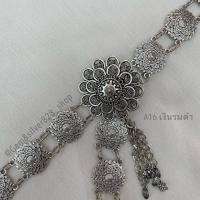 ราคา เข็มขัดเงินรมดำ เข็มขัดล้านนา เข็มขัดลายไทยประยุกต์ เข็มขัดผ้าซิ่น สินค้าพร้อมจัดส่งจากประเทศไทย (17424830612)