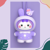 ราคา พัดลมคล้องคอ พัดลมห้อยคอ รูปกระต่ายน้ำหนักเบาพกพาง่าย ลมเเรง เเถมฟรีสายชาร์จ (21472413591)