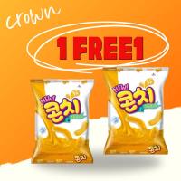 ราคา 1 1 ขนมเกาหลี คราวน์ คอร์น รสครีมชีส crown corn cheese cream 66g (21608108079)