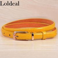 ราคา Loldeal 100X1 3เซนติเมตรแฟชั่นสาวเข็มขัดผู้ใหญ่สีPUเข็มขัดหนังสำหรับเสื้อผ้ากุลสตรีหญิงPinceisเข็มขัดหนังเทียมผอมบางเอว (3122726939)