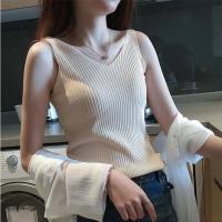 ราคา ZOEY เสื้อแฟชั่นผญ เสื้อไหมพรม เสื้อแขนกุดคอวี เสื้อกล้ามสไตล์เกาหลี ผ้ายืด เกรดA ใส่สบาย เซ็กซี่ (15459247393)