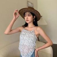 ราคา เสื้อแฟชั่นเกาะอกผูกหลังลายๆสุดแซ่บ เสื้อสายเดี่ยวหรูหราผูกโบว์หลังน่ารัก เสื้อเกาะอกสายเดี่ยวผ้าฝ้าย ราคาโปรโมชั่น (15696383804)