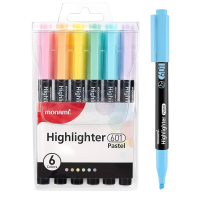 ราคา ปากกาเน้นข้อความ ปากกาไฮไลท์ Monami แพ็ค 6 สี รุ่น Jumbo highlighter Highlighter 601 (21010777024)