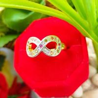 ราคา W26 แหวนแฟชั่น แหวนฟรีไซส์ แหวนทอง แหวนเพชร แหวนใบมะกอก แหวนทองชุบ แหวนทองสวย (20890460727)
